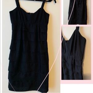 French connection black cotton dress